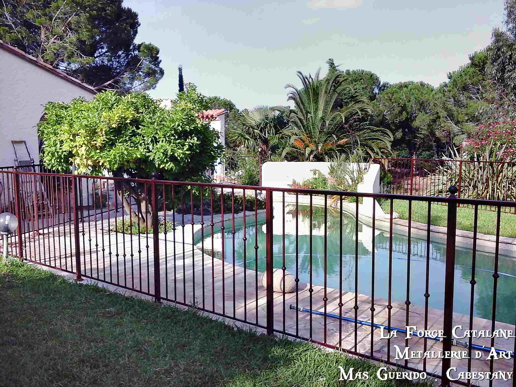 rambarde garde corps barreaux droit bagues piscine fer La Forge Catalane (2).jpg